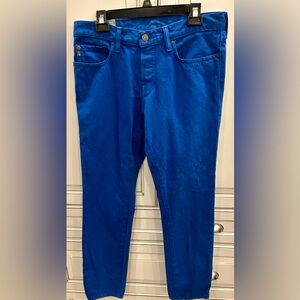 Abercrombie & Fitch (The A&E Skinny)Men’s button fly Royal Blue jeans size 31x30